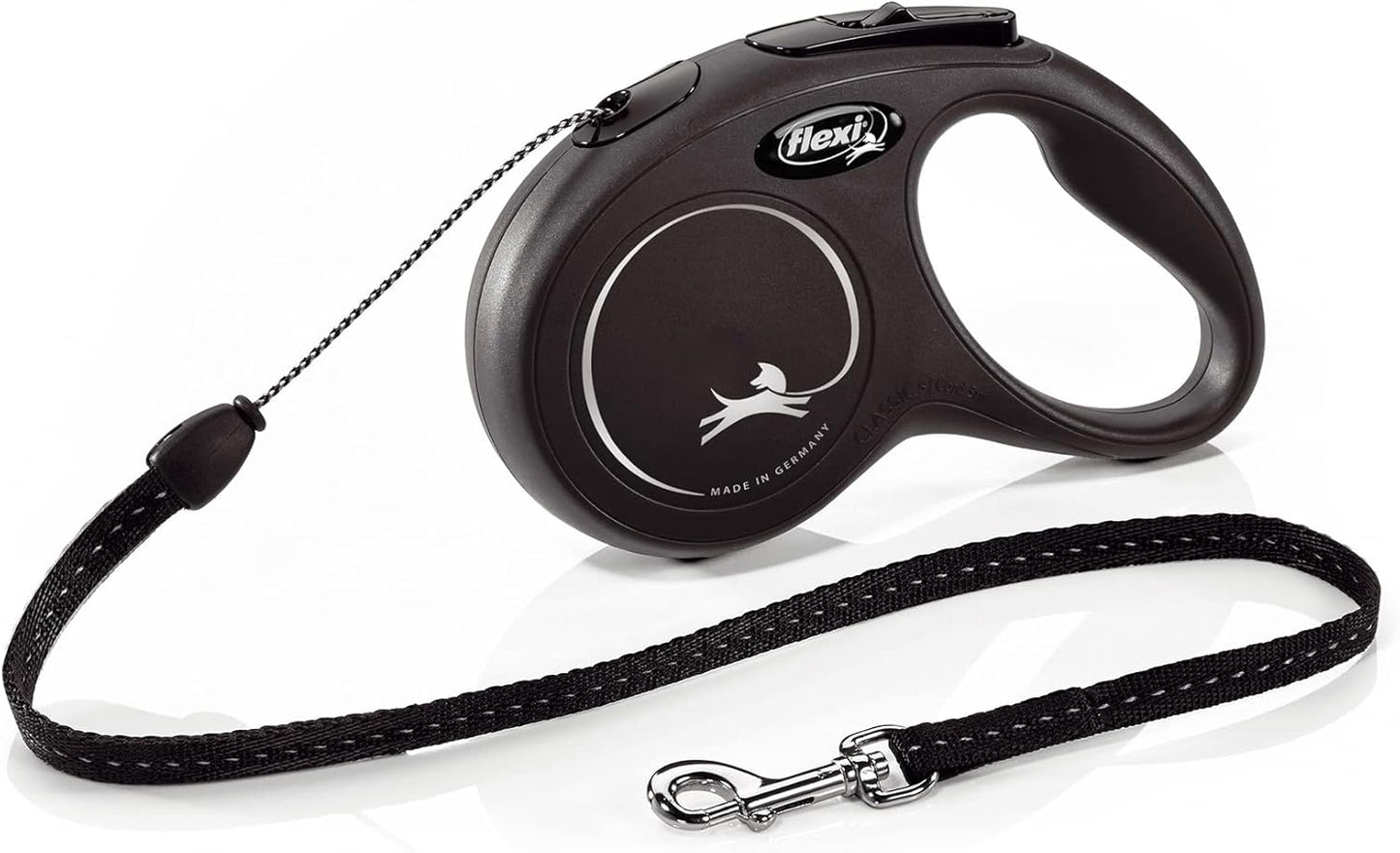 Flexi New Classic Tape Blue Large 8m Retractable Dog Leash/Lead for dogs up to 50kg/110lbs - Comfort Style