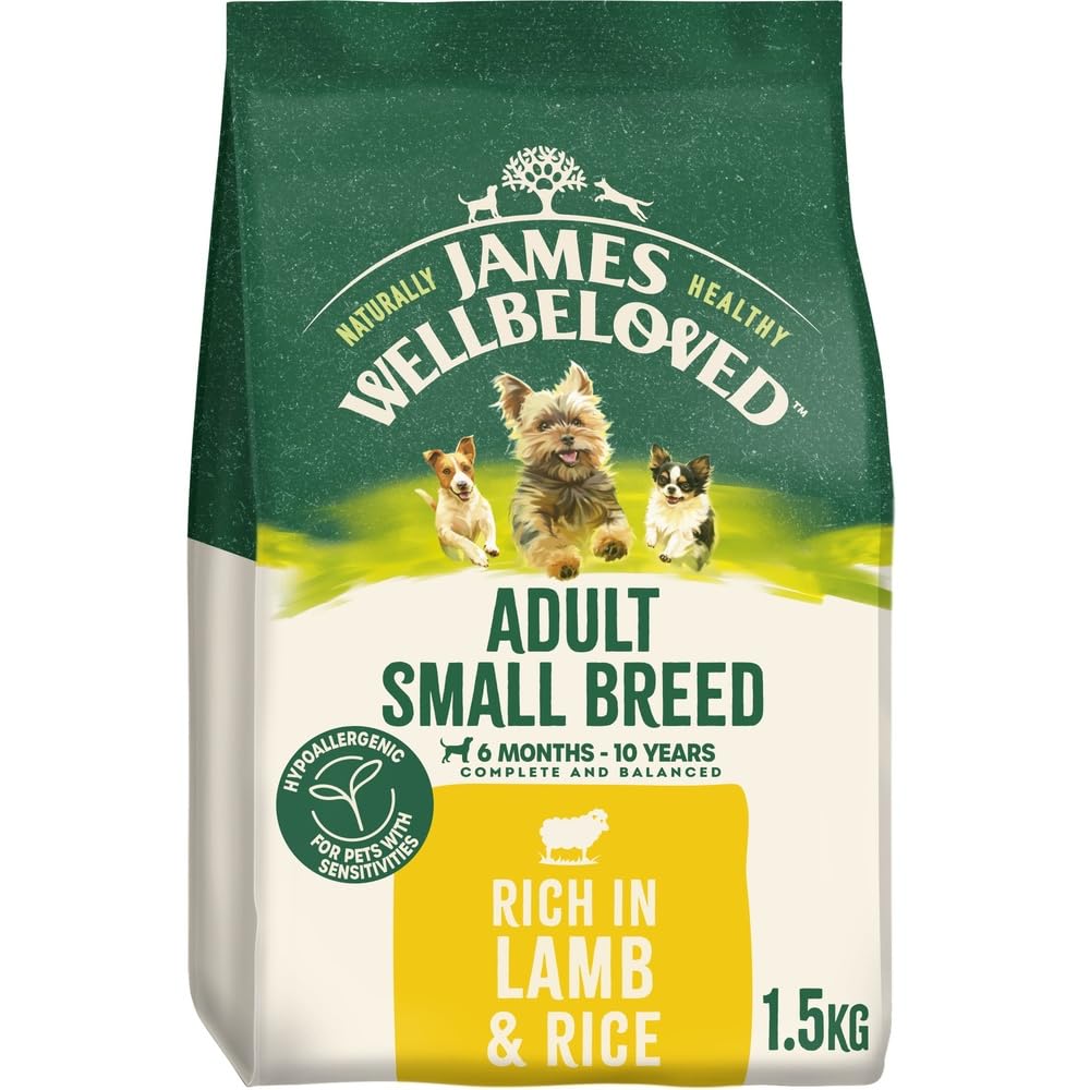 James Wellbeloved Hypoallergenic Dry Dog Food for Adult Small Breed Chicken & Rice 1.5 kg