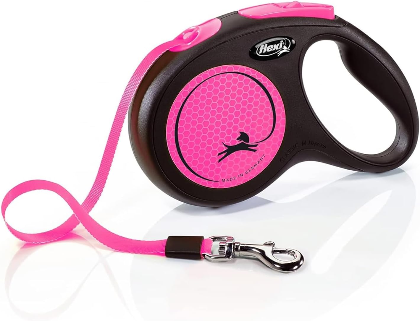 Flexi New Classic Tape Blue Large 8m Retractable Dog Leash/Lead for dogs up to 50kg/110lbs - Comfort Style