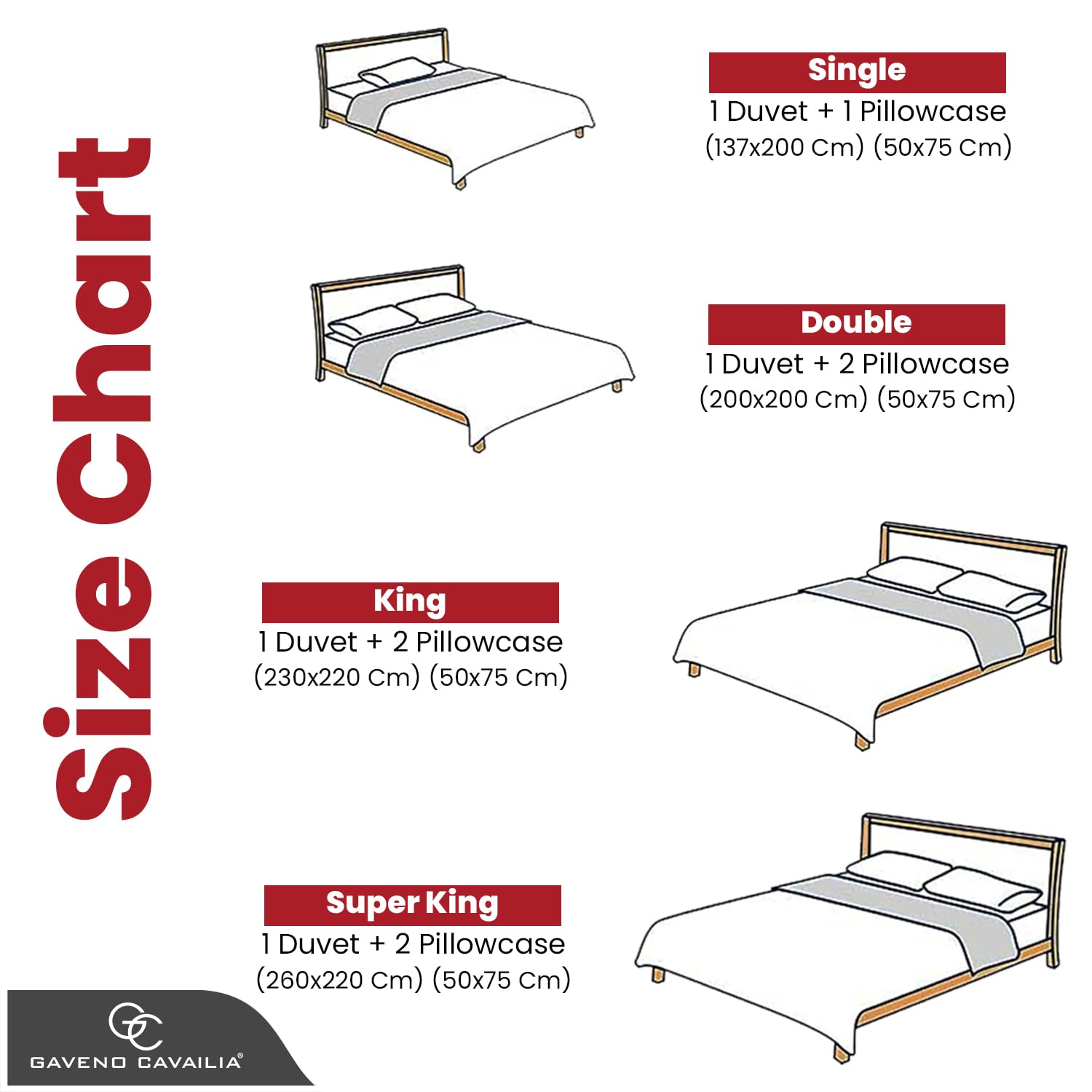 Gaveno Cavailia Luxury DENIM CHECK Bed Set with Duvet Cover and Pillow Cases, Polyester-Cotton - Comfort Style