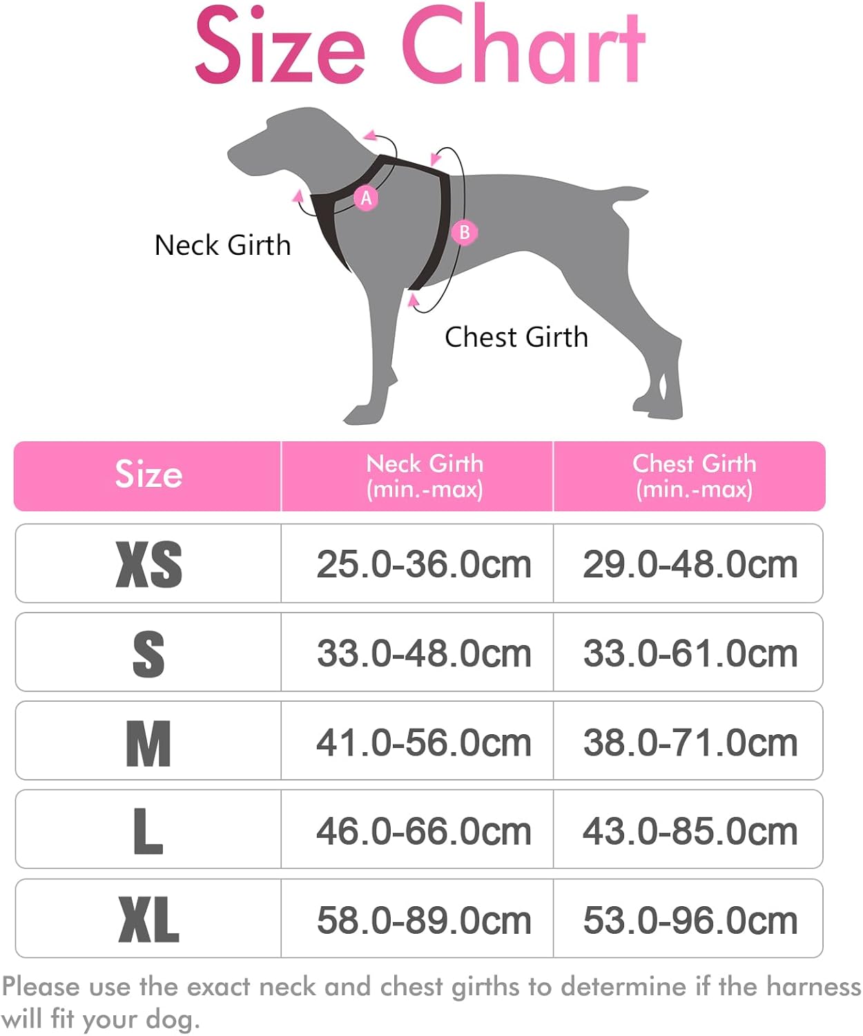 rabbitgoo Dog Harness Large Dog No Pull Pet Harness with 2 Leash Clips, Adjustable Soft Padded Pet Vest, Reflective No-Choke with Easy Control Handle for Training or Walking, Red, L - Comfort Style