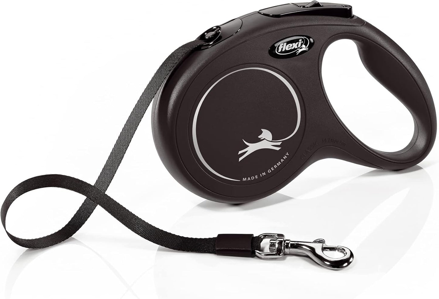 Flexi New Classic Tape Blue Large 8m Retractable Dog Leash/Lead for dogs up to 50kg/110lbs - Comfort Style