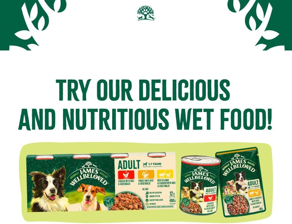 James Wellbeloved Hypoallergenic Dry Dog Food for Adult Small Breed Chicken & Rice 1.5 kg