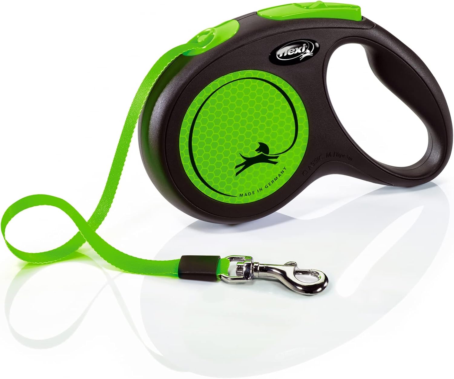 Flexi New Classic Tape Blue Large 8m Retractable Dog Leash/Lead for dogs up to 50kg/110lbs - Comfort Style