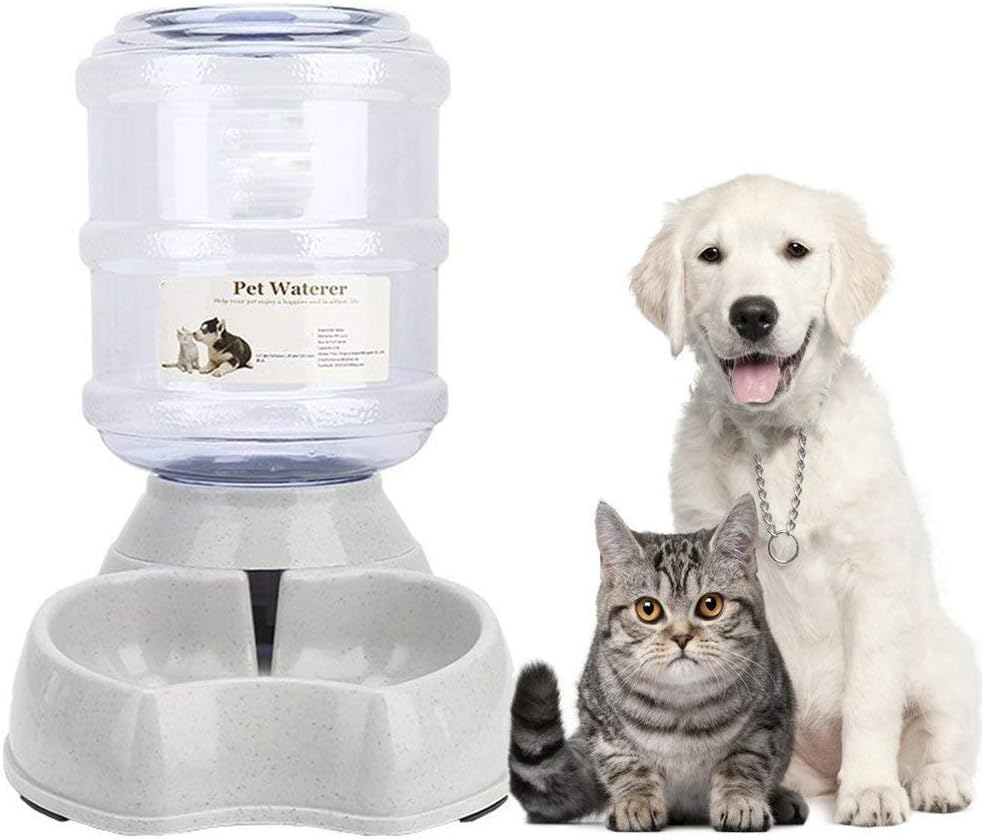 Pet Automatic Water Feeder,Pet Water Feeder Fountain,Pet Water Dispenser, Automatic Dog Water Feeder Dispenser,3.8 L Feeding Watering Supplies by Old Tjikko (Bottle Cap) - Comfort Style