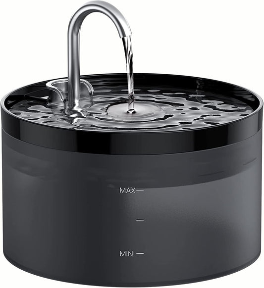 Cat Water Fountain for Drinking: Cat Fountain - 2L Cat Water Fountain - Water Fountain Cat Bowl - Pet Water Fountain - Cat Drinking Fountain - Super Silent - Faucet Shape - Multiple Pets - GIOTOHUN - Comfort Style