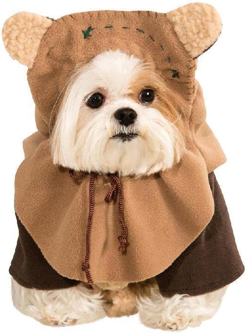 Rubies Official Star Wars Ewok Pet Dog Costume Small, Neck to Tail 11', Chest 17' Halloween Halloween