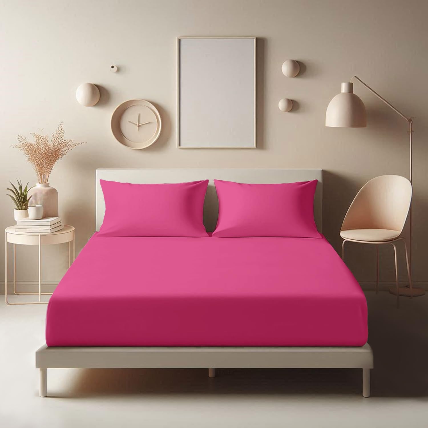 Single Fitted Sheet - 25 cm Deep Hotel Quality (Black) Bed Sheets - Soft & Breathable Fitted Sheet Single Bed - Anti-Wrinkle Easy Care Fitted Sheets