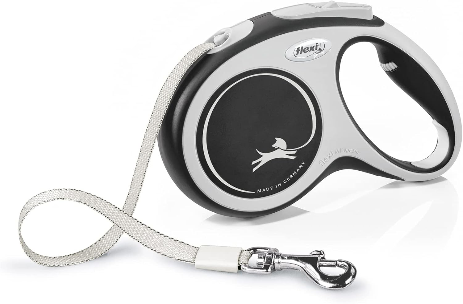 Flexi New Classic Tape Blue Large 8m Retractable Dog Leash/Lead for dogs up to 50kg/110lbs - Comfort Style