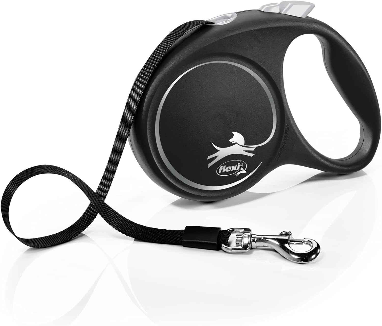 Flexi New Classic Tape Blue Large 8m Retractable Dog Leash/Lead for dogs up to 50kg/110lbs - Comfort Style