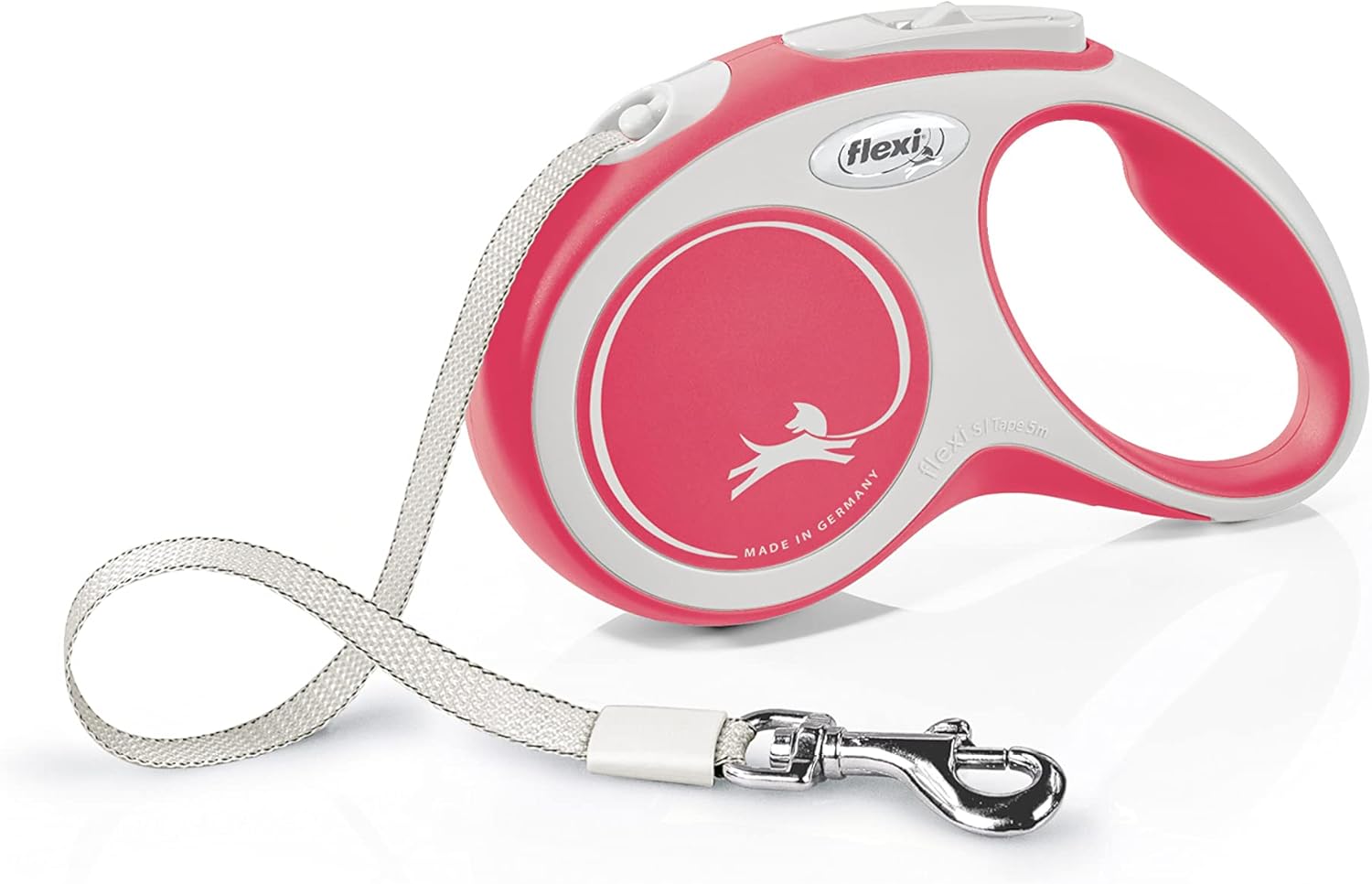 Flexi New Classic Tape Blue Large 8m Retractable Dog Leash/Lead for dogs up to 50kg/110lbs - Comfort Style