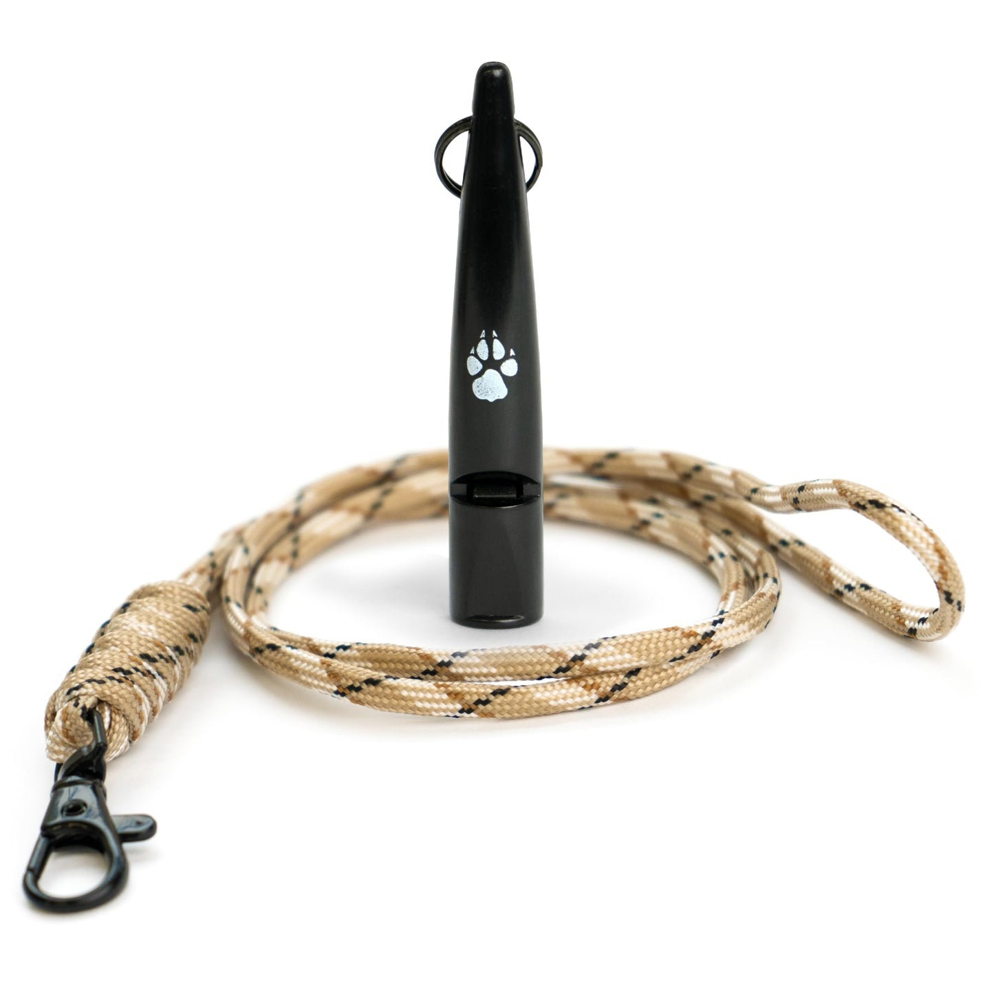 TDL Gun Dog Training Whistle with Lanyard - Dog Whistle with Loud, Solid Tone & Far Reaching Sound - Ideal High-Frequency Long-Distance Dog Recall Whistle for Most Breeds - Black