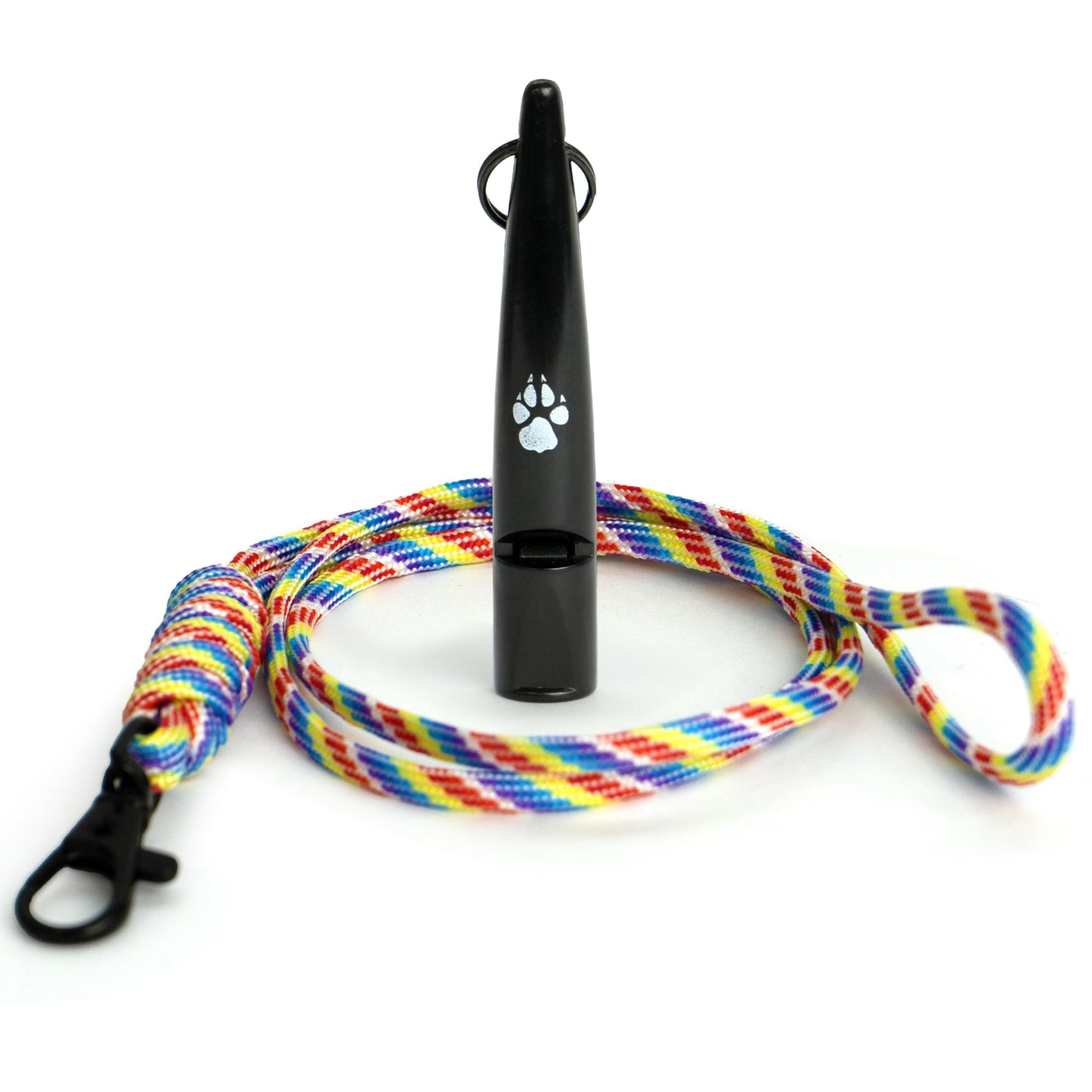 TDL Gun Dog Training Whistle with Lanyard - Dog Whistle with Loud, Solid Tone & Far Reaching Sound - Ideal High-Frequency Long-Distance Dog Recall Whistle for Most Breeds - Black