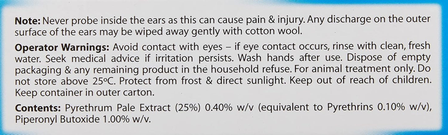 Johnsons Veterinary Products Ear Drops, clear,15 ml (Pack of 1)