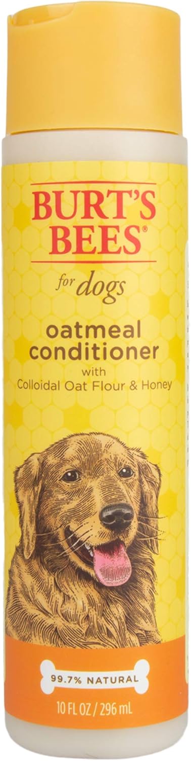 Burts Bees Oatmeal Dog Conditioner with Colloidal Oat Flour and Honey, 296ml