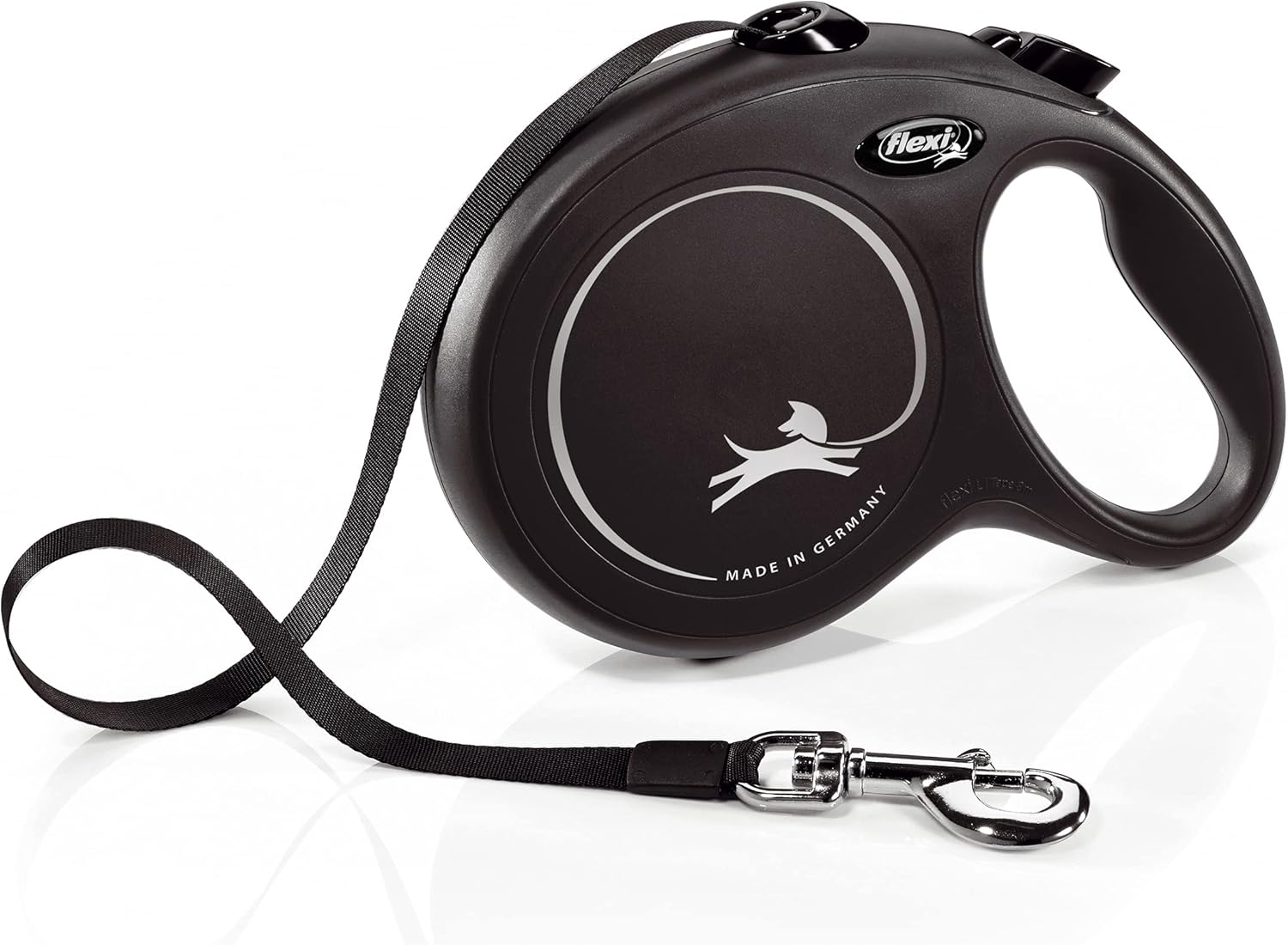 Flexi New Classic Tape Blue Large 8m Retractable Dog Leash/Lead for dogs up to 50kg/110lbs - Comfort Style