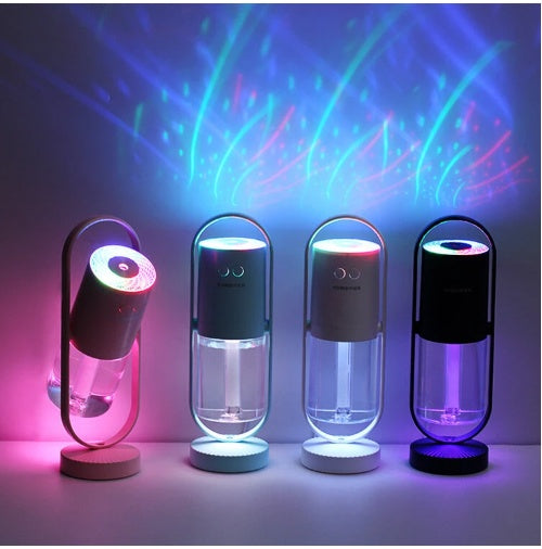 Magic Shadow USB Air Humidifier For Home With Projection Night Lights Ultrasonic Car Mist Maker Mini Office Air Purifier - Comfort Style