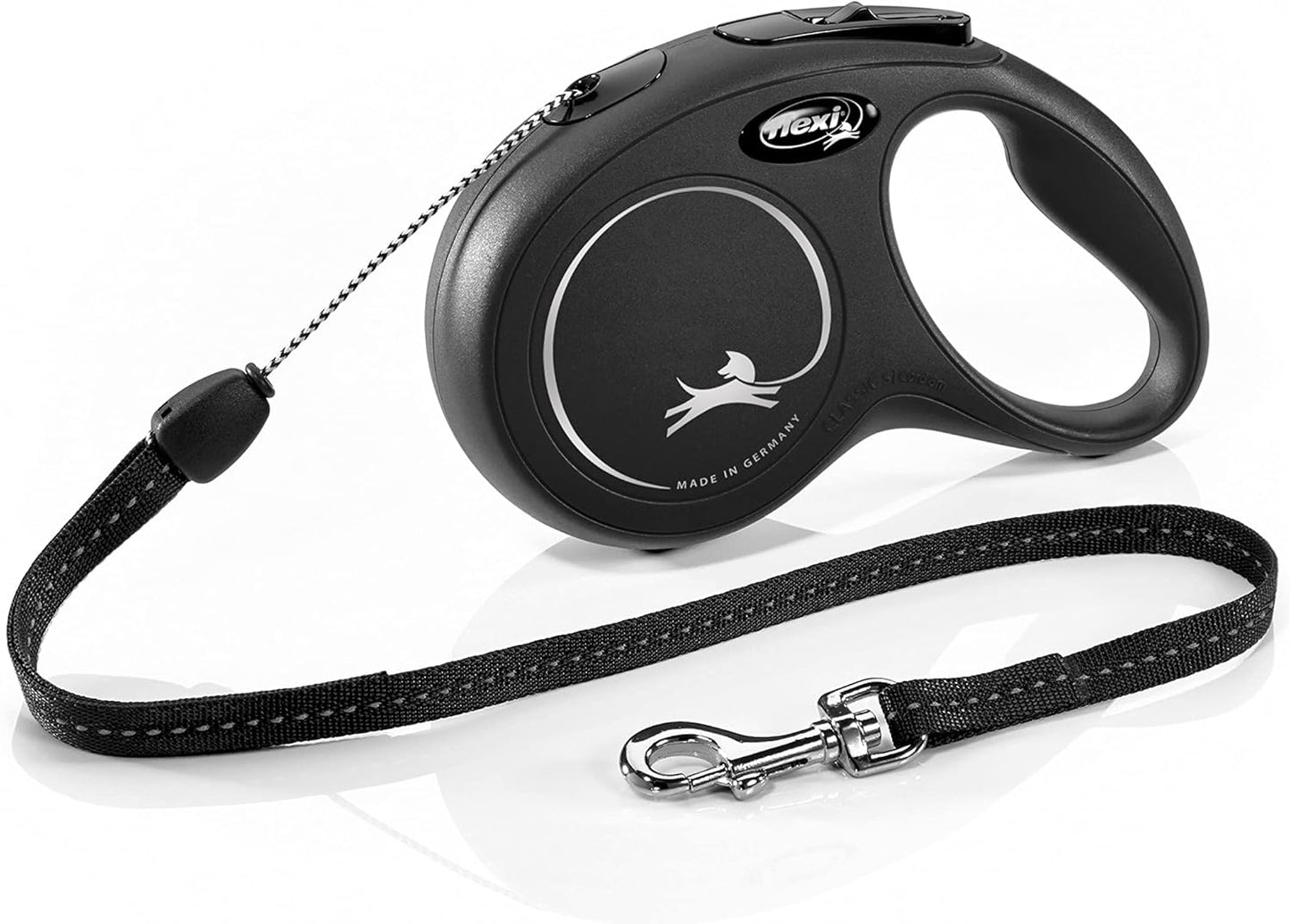 Flexi New Classic Tape Blue Large 8m Retractable Dog Leash/Lead for dogs up to 50kg/110lbs - Comfort Style