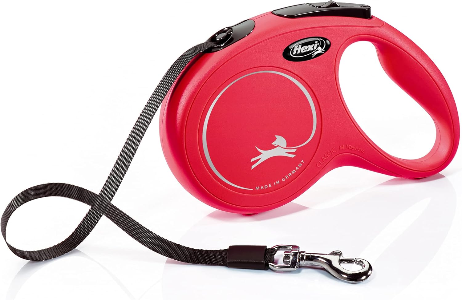 Flexi New Classic Tape Blue Large 8m Retractable Dog Leash/Lead for dogs up to 50kg/110lbs - Comfort Style