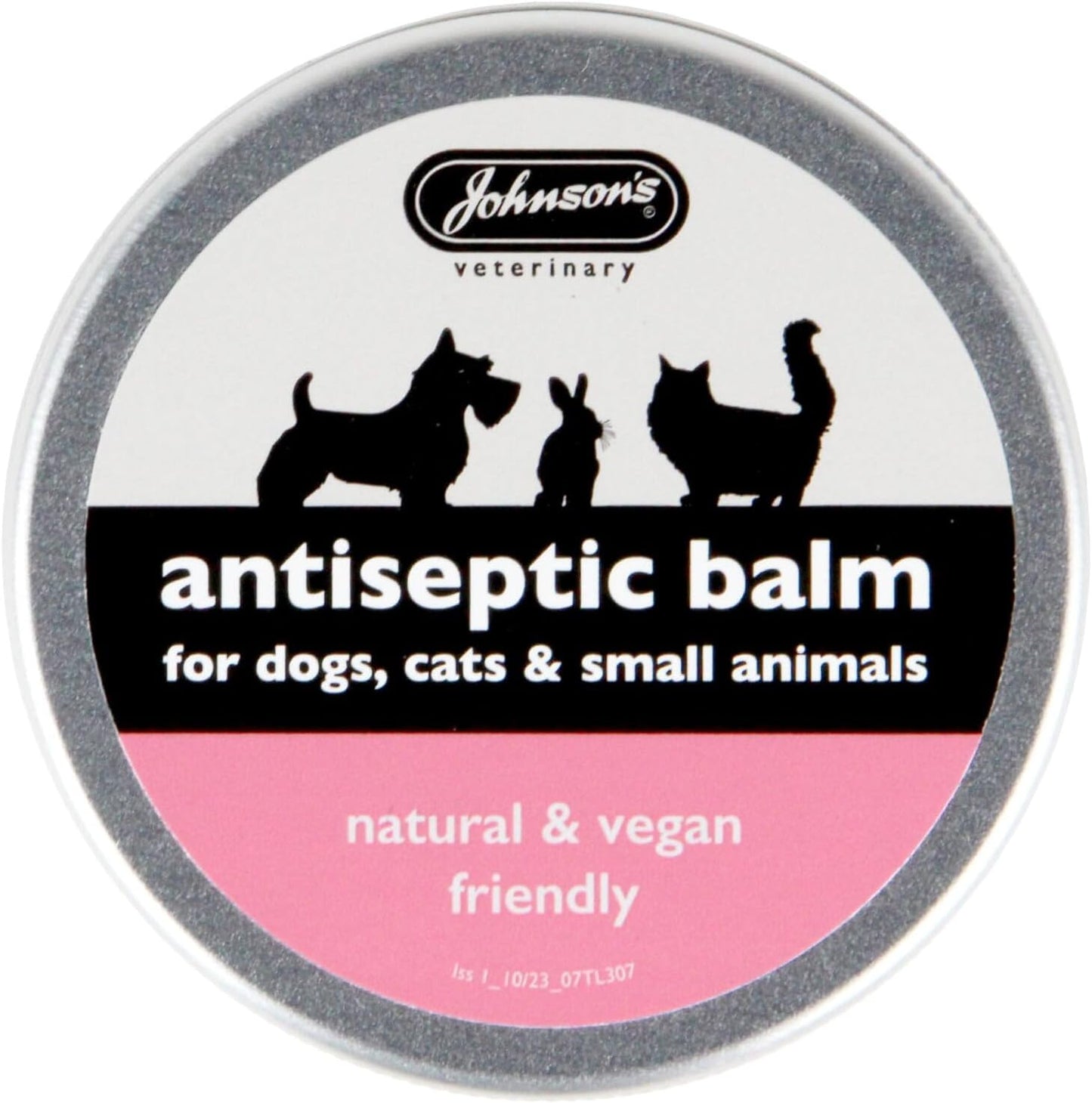 Johnson's Antiseptic Balm for Cats, Dogs and Small Animals Pet First Aid Kit, 45g - Antiseptic for Cats, Wound Care for Dogs and Dog Skin Irritation Treatment