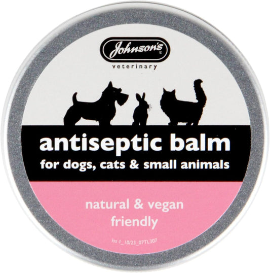 Johnson's Antiseptic Balm for Cats, Dogs and Small Animals Pet First Aid Kit, 45g - Antiseptic for Cats, Wound Care for Dogs and Dog Skin Irritation Treatment