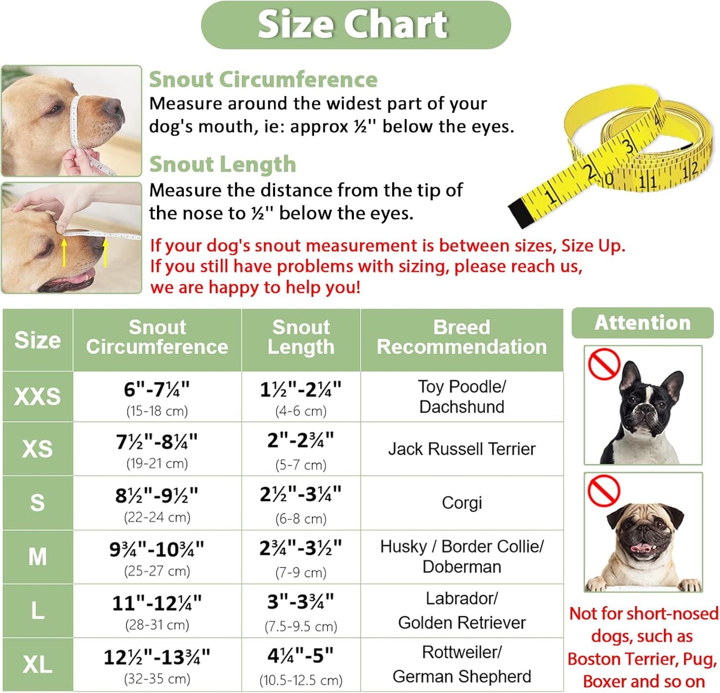 Mayerzon Dog Muzzle, Patented Soft Mesh Muzzle for Small Medium Large Dogs for Scavenging Biting Licking and Chewing, Allows to Pant and Drink (XS, Black)