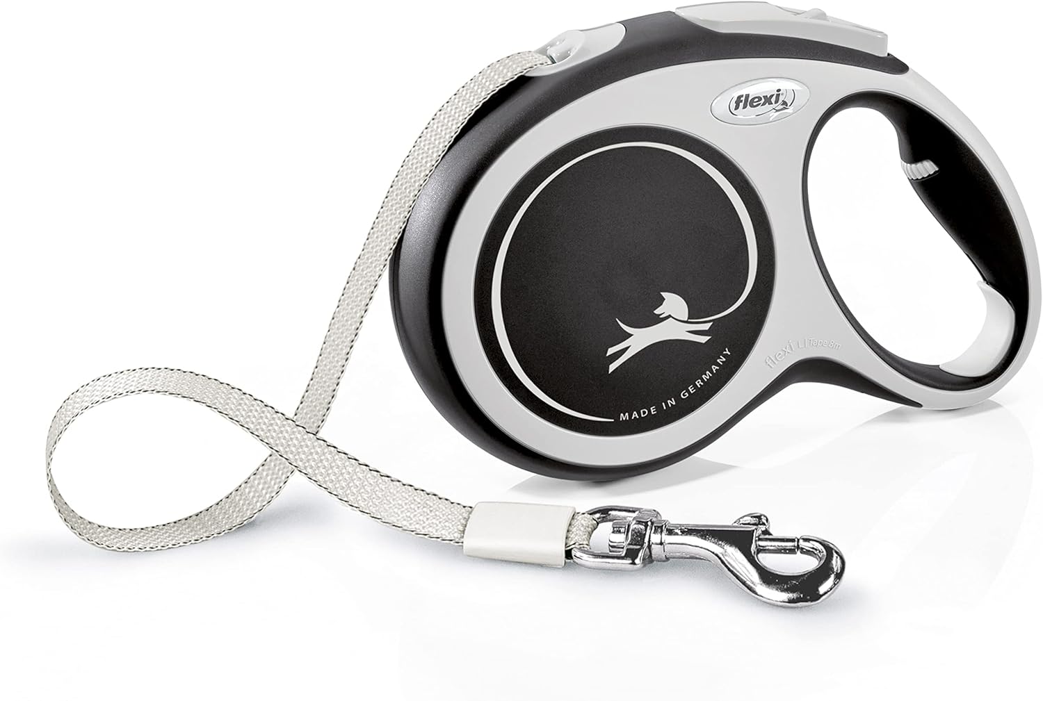 Flexi New Classic Tape Blue Large 8m Retractable Dog Leash/Lead for dogs up to 50kg/110lbs - Comfort Style