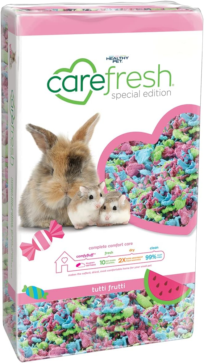 Carefresh Dust-Free Confetti Natural Paper Small Pet Bedding with Odor Control, 10L - Comfort Style