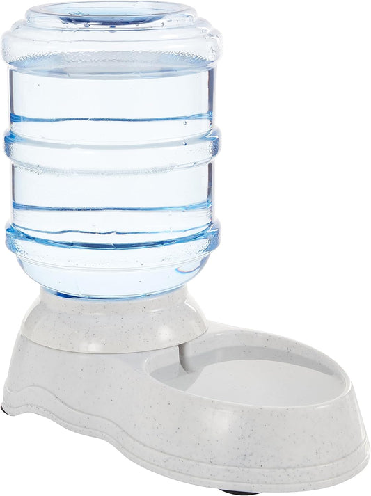 Amazon Basics Dog and Cat Water Feeder, Small, 1 Gallons (3.8 liters), Transparent - Comfort Style