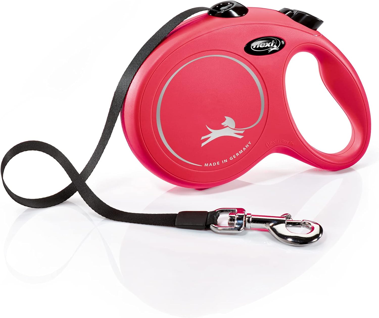 Flexi New Classic Tape Blue Large 8m Retractable Dog Leash/Lead for dogs up to 50kg/110lbs - Comfort Style