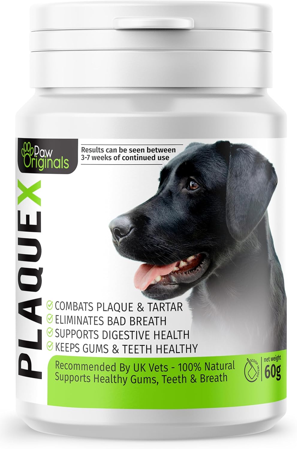 Paw Originals Plaque X 100% Natural Plaque Off & Tartar Remover For Dogs & Cats | Breath Freshener For Dogs, Cats & Pets | 180g | No Toothbrush & Supports Gum & Teeth Health - Comfort Style