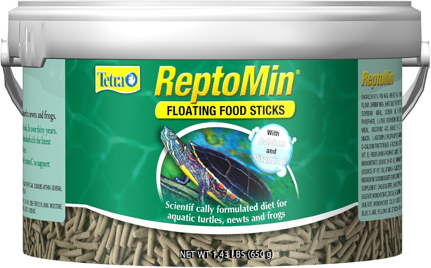 Tetra ReptoMin Floating Food Sticks for Aquatic Turtles, Newts and Frogs - Comfort Style