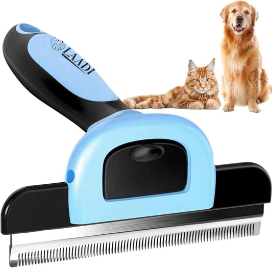 Laadi Deshedding Tool for Dogs and Cats - Reduces Shedding by Up to 95% in Less Than 10 Minutes—best Choice for Grooming and Deshedding Your Lovely Pets. Dog Brush Cat brush Horse Brush Rabbit Brush. - Comfort Style