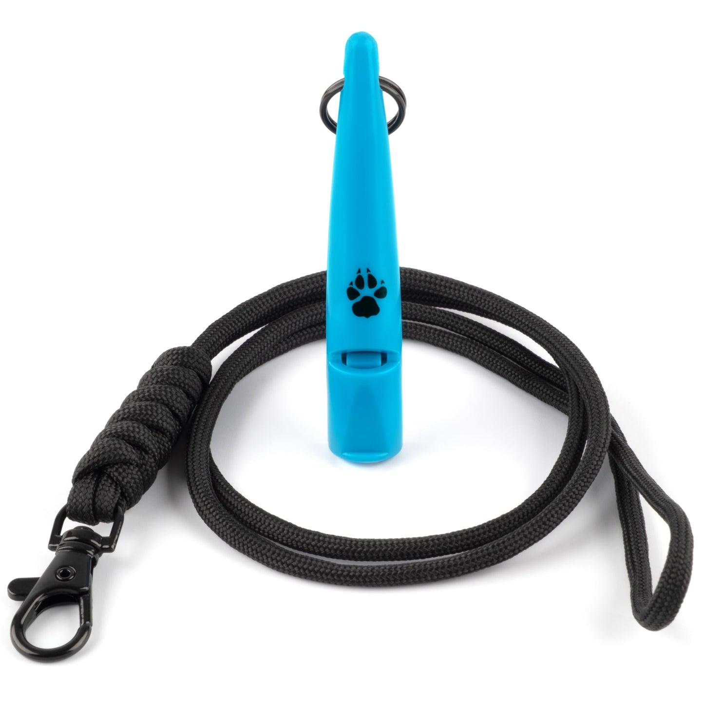 TDL Gun Dog Training Whistle with Lanyard - Dog Whistle with Loud, Solid Tone & Far Reaching Sound - Ideal High-Frequency Long-Distance Dog Recall Whistle for Most Breeds - Black