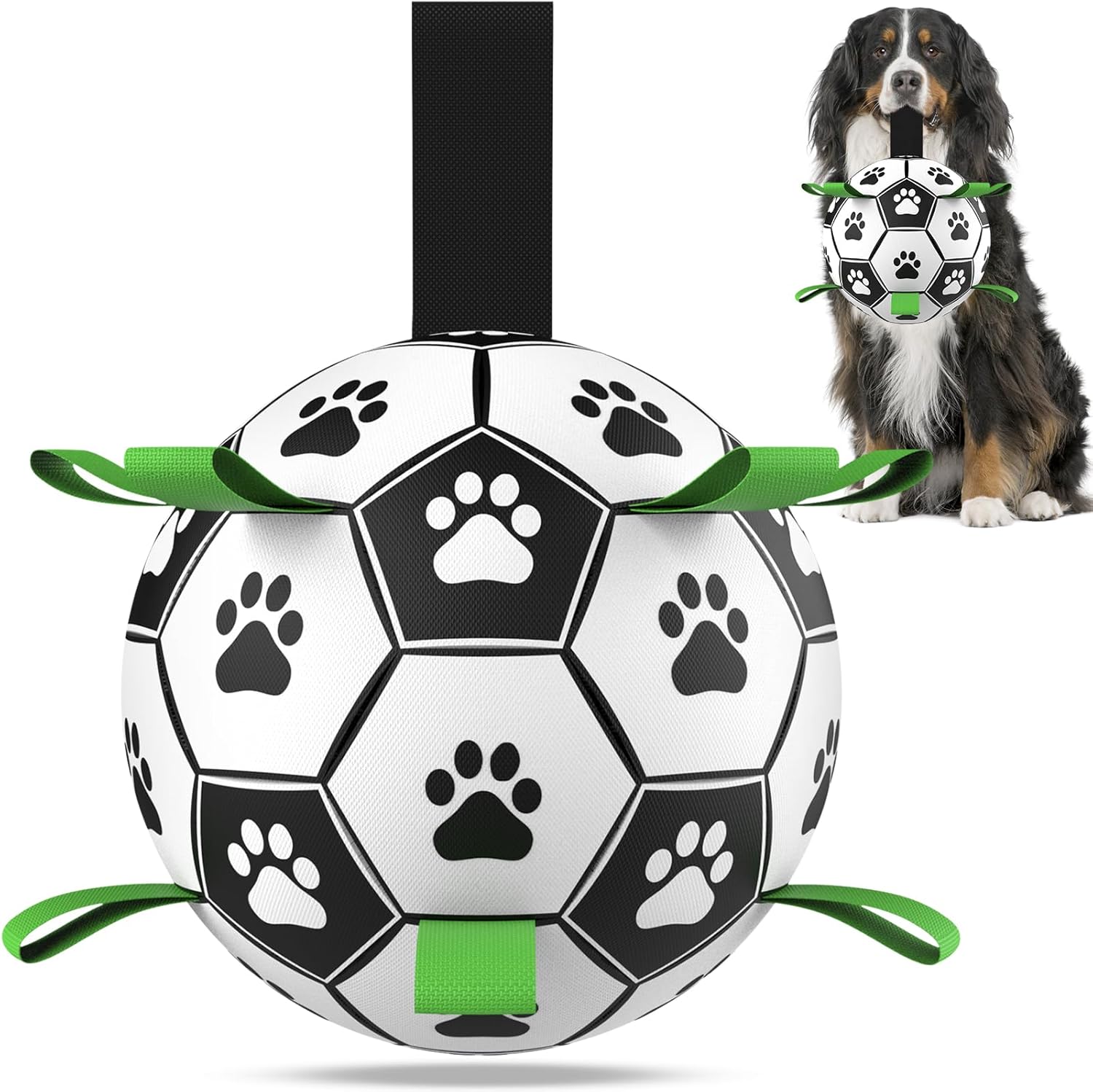 HETOO Interactive Dog Football Toys with Grab Tabs, Durable Dog Water Balls for Small Medium Breed, Indoor & Outdoor - Comfort Style