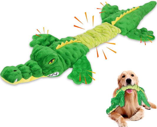 Verla Squeaky Dog Toys Soft Plush Dog Toy with Crinkle Paper Stuffed Dog Chew Toys Indestructible Dog Toys Interactive Dog Teething Toys Tug of War Dog Toys for Small Medium Breed Dogs - Birthday Gift - Comfort Style