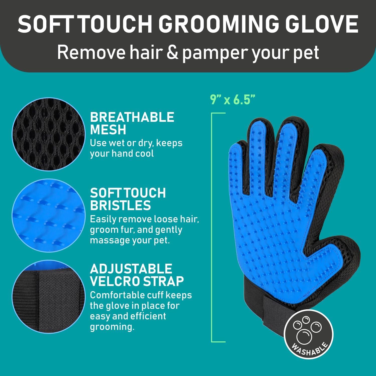 Maxpower Planet Dog Brush - Reduce Shedding by 95% - Double Sided Deshedding Dematting Tool - Undercoat Rake Dog, Cat Brush - Dog Brushes Shedding Hair - Dog Grooming Brush - Cat Grooming Brush, Blue - Comfort Style