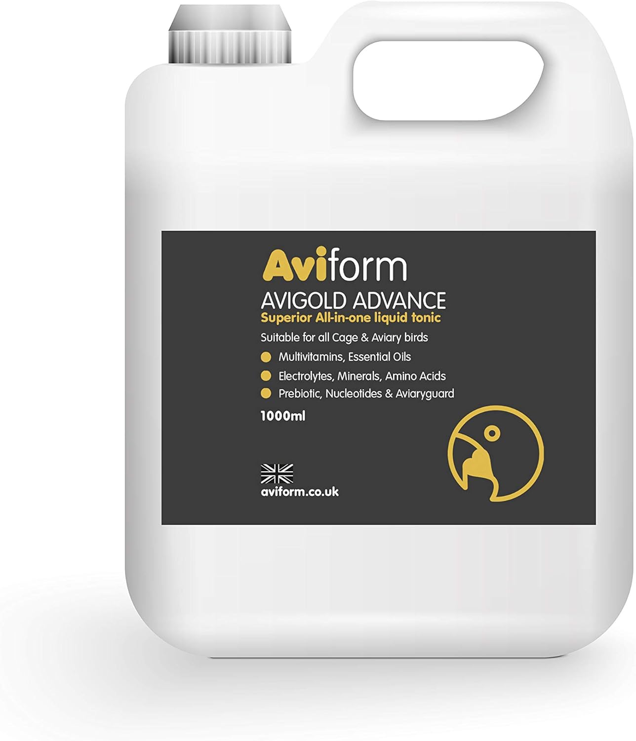 Avigold Advance Daily All-in-one Liquid Cage and Aviary Bird Tonic - Bird Multivitamin, Essential Oils, Electrolytes, Minerals, Amino Acids and Aviaryguard. Suitable for All Cage and Aviary Birds (250ml) - Comfort Style