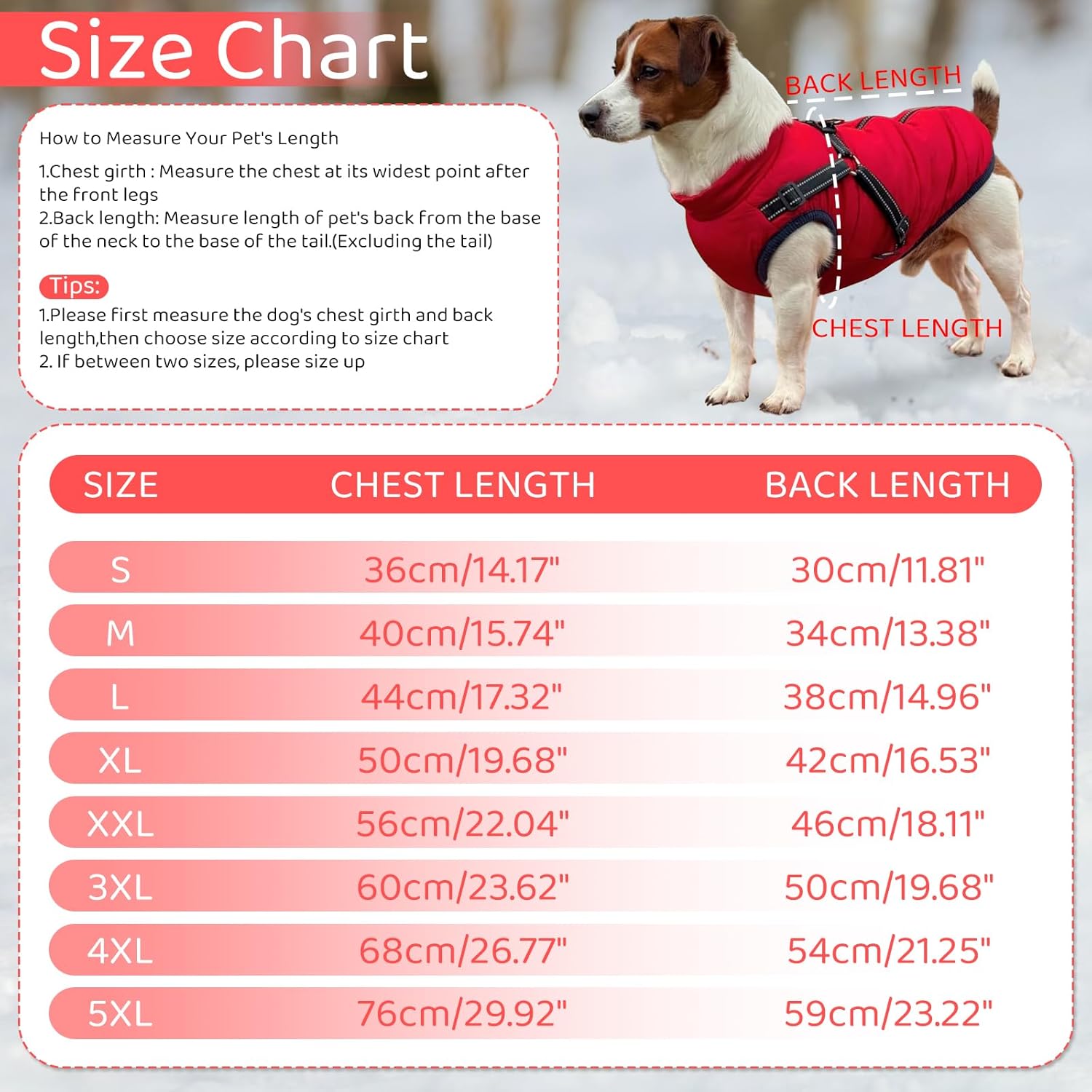 Poseca Dog Clothes for Small Dogs Dog Coat Waterproof Winter Jacket Warm Vest Dog Clothes Dog Coat Warm Winter Dog Jacket with Dog Harness for Small Medium Large Dogs - Comfort Style