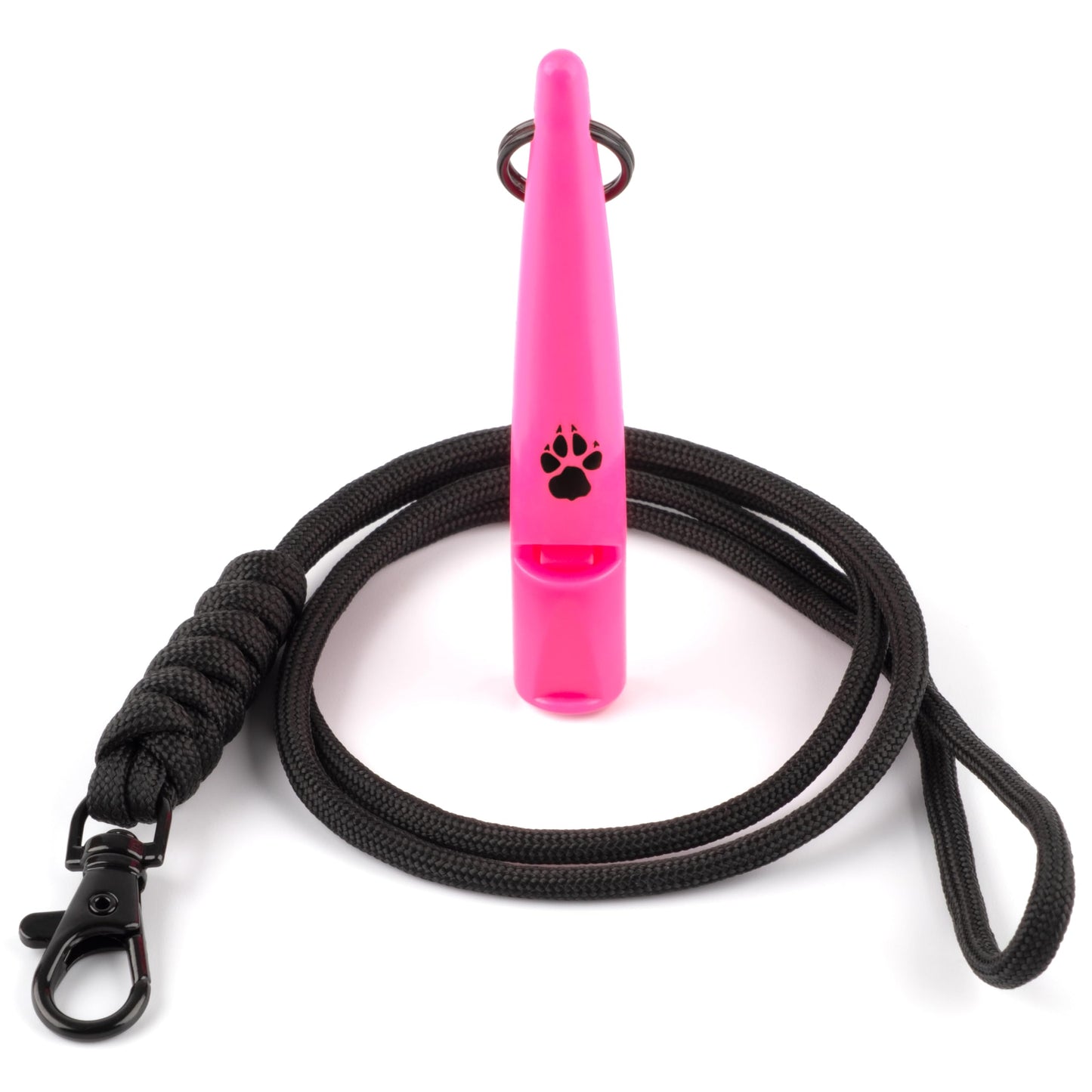 TDL Gun Dog Training Whistle with Lanyard - Dog Whistle with Loud, Solid Tone & Far Reaching Sound - Ideal High-Frequency Long-Distance Dog Recall Whistle for Most Breeds - Black
