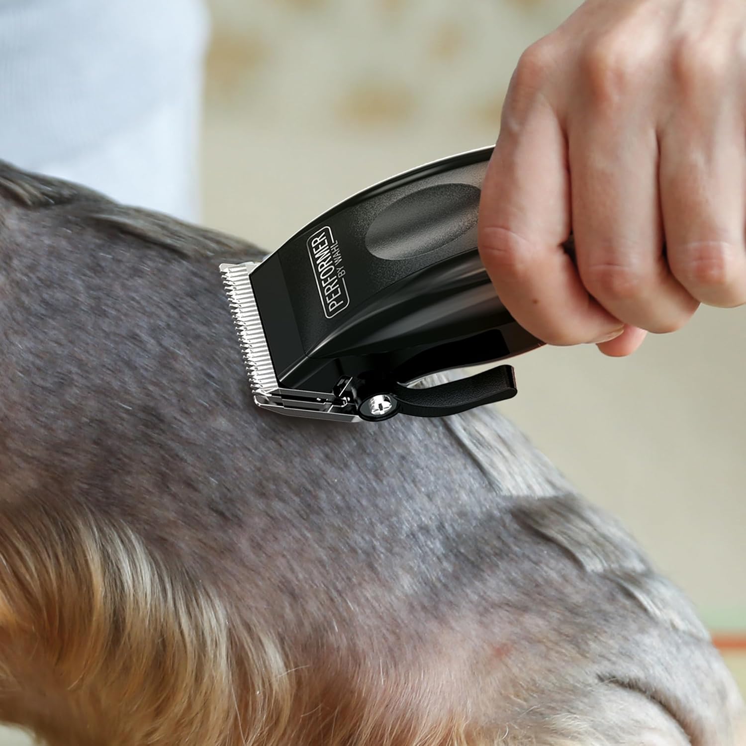 Wahl Performer Pet Clipper, Corded Dog Clippers, Full Coat Grooming Kit, High Carbon Steel Blades, Grooming Pets at Home, Powerful and Quiet, 4 Attachment Combs (3,6,9,13 mm)