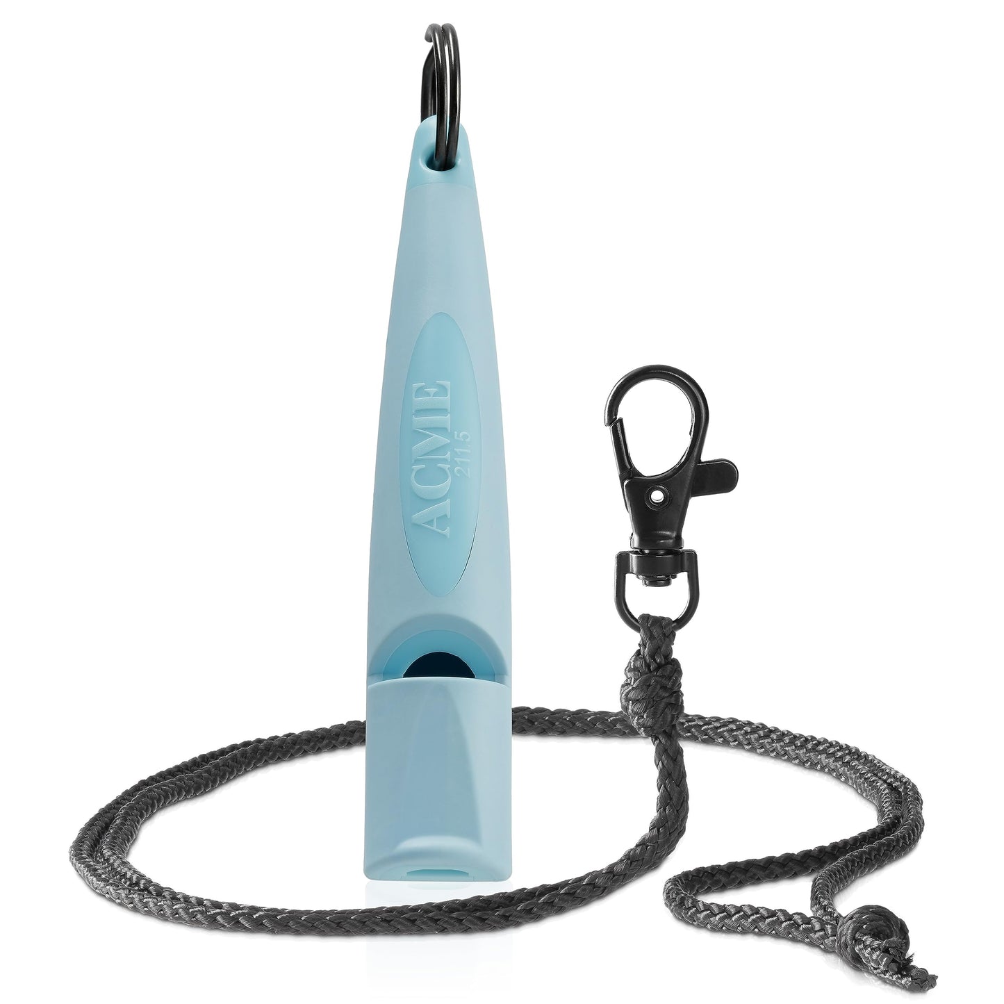 ACME Dog Whistle No. 211.5 (Update 2023) with Free Whistle Band in Matte Black, Alpha, Ideal for Callback, Long Range, Frequency Standardised (Black/DG Orange)