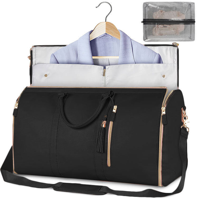 Large Capacity Travel Duffle Bag Women's Handbag Folding Suit Bag Waterproof Clothes Totes - Comfort Style