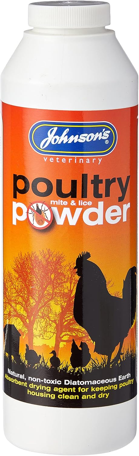 Johnsons Poultry Mite & Lice Powder,White