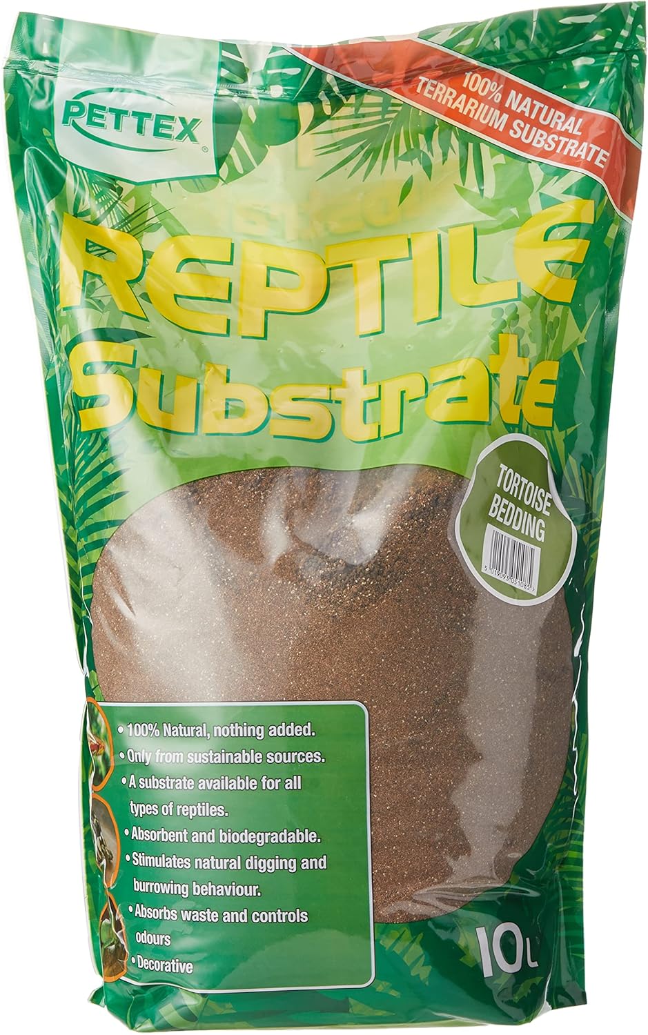 Pettex Reptile Substrate Tortoise Soil Bedding, 10 L - Comfort Style