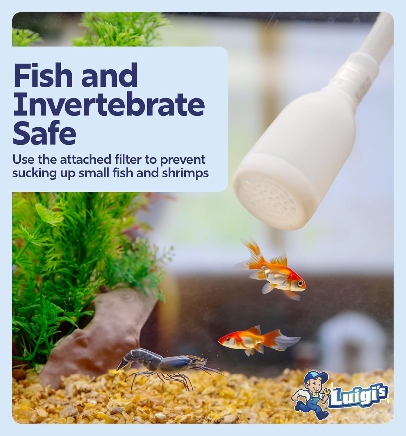 fish tank cleaning accessories uk Luigi's Syphon Fish Tank Cleaner for Aquarium