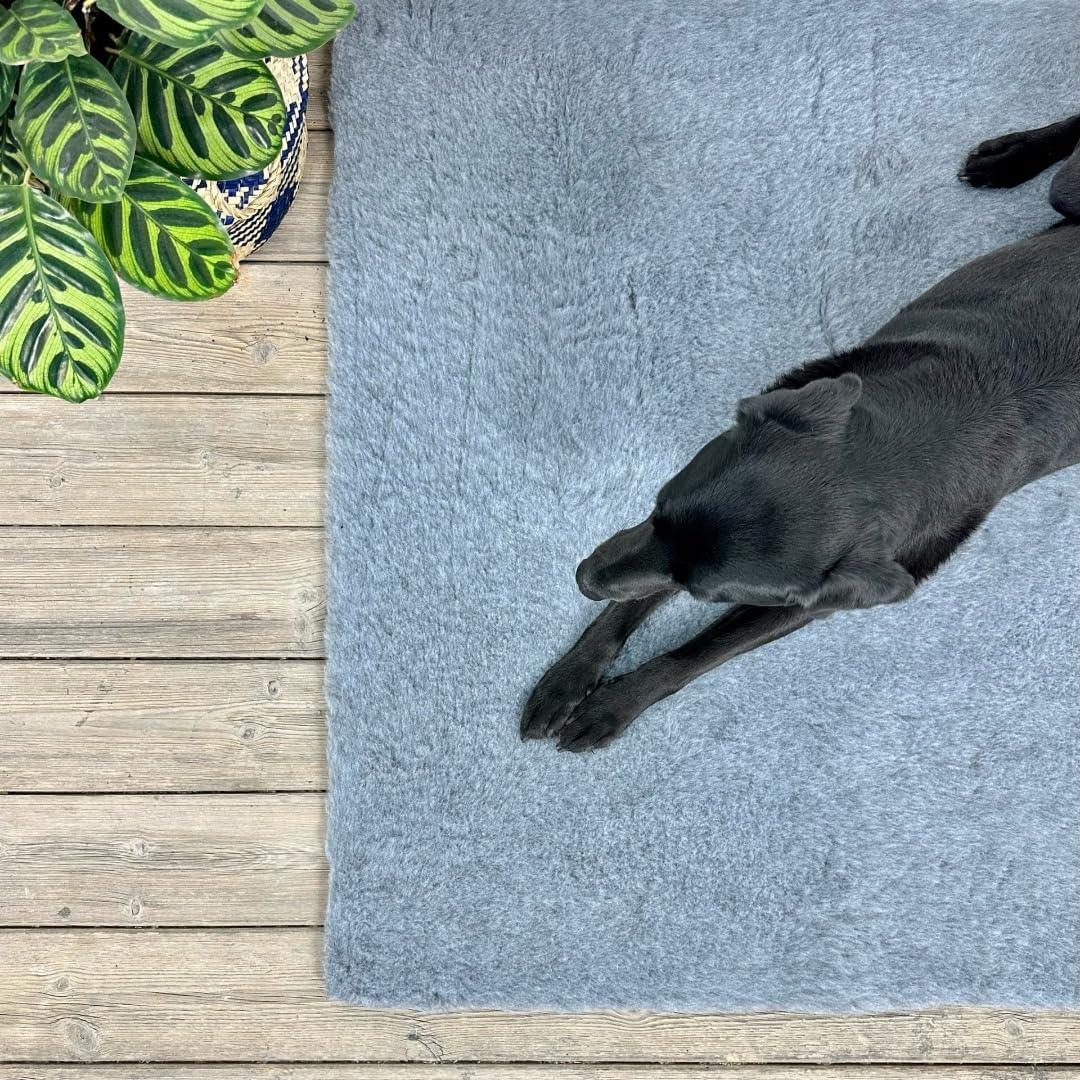 SOUL DESTINY Traditional Grey High-Grade Vet Bedding 30mm Cut in Squares & Rolls. THICK WHELPING FLEECE DOG PUPPY PRO BED - Comfort Style