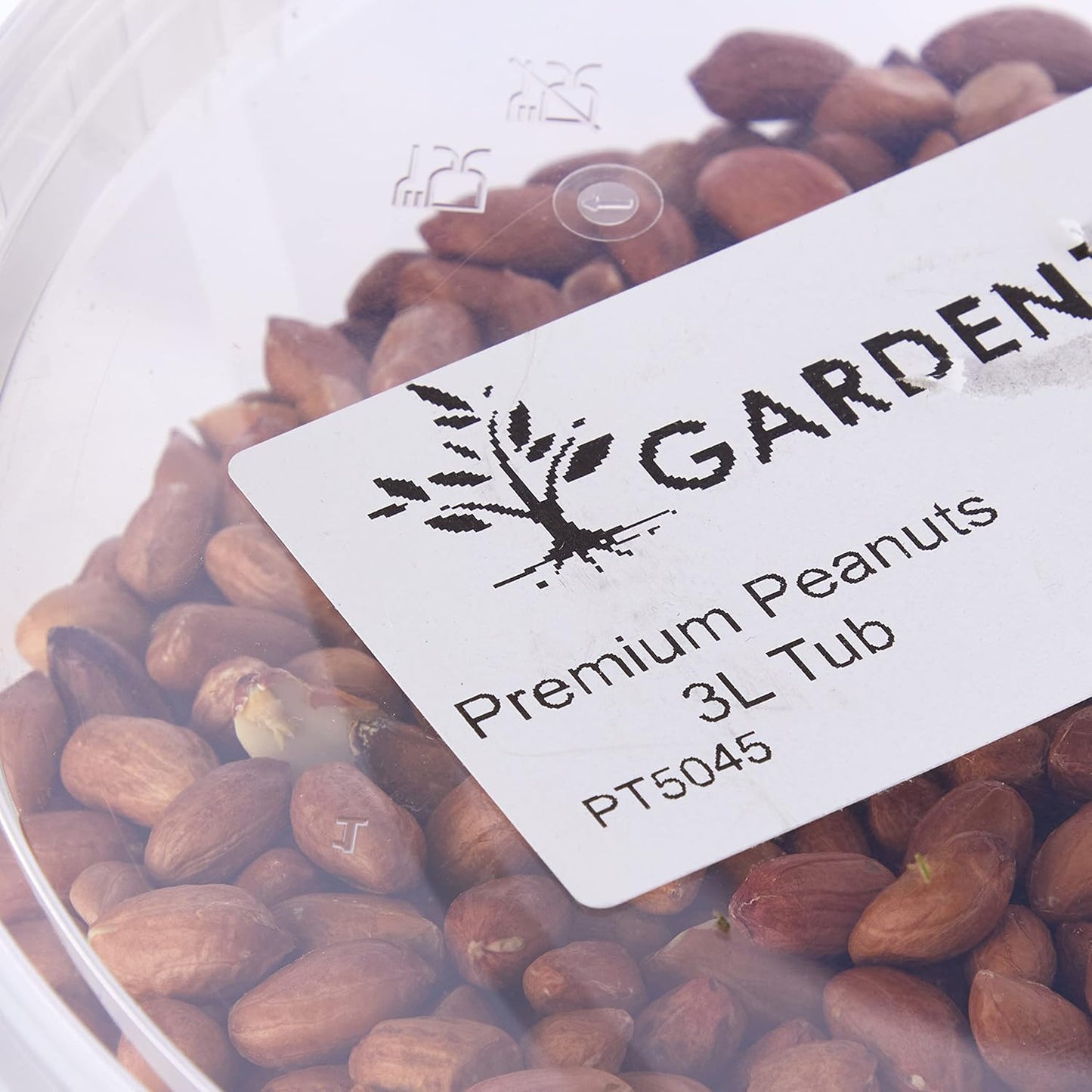 Garden Ting Premium Peanut Kernels, Wild Bird Food Tub, 3 Litre - Comfort Style