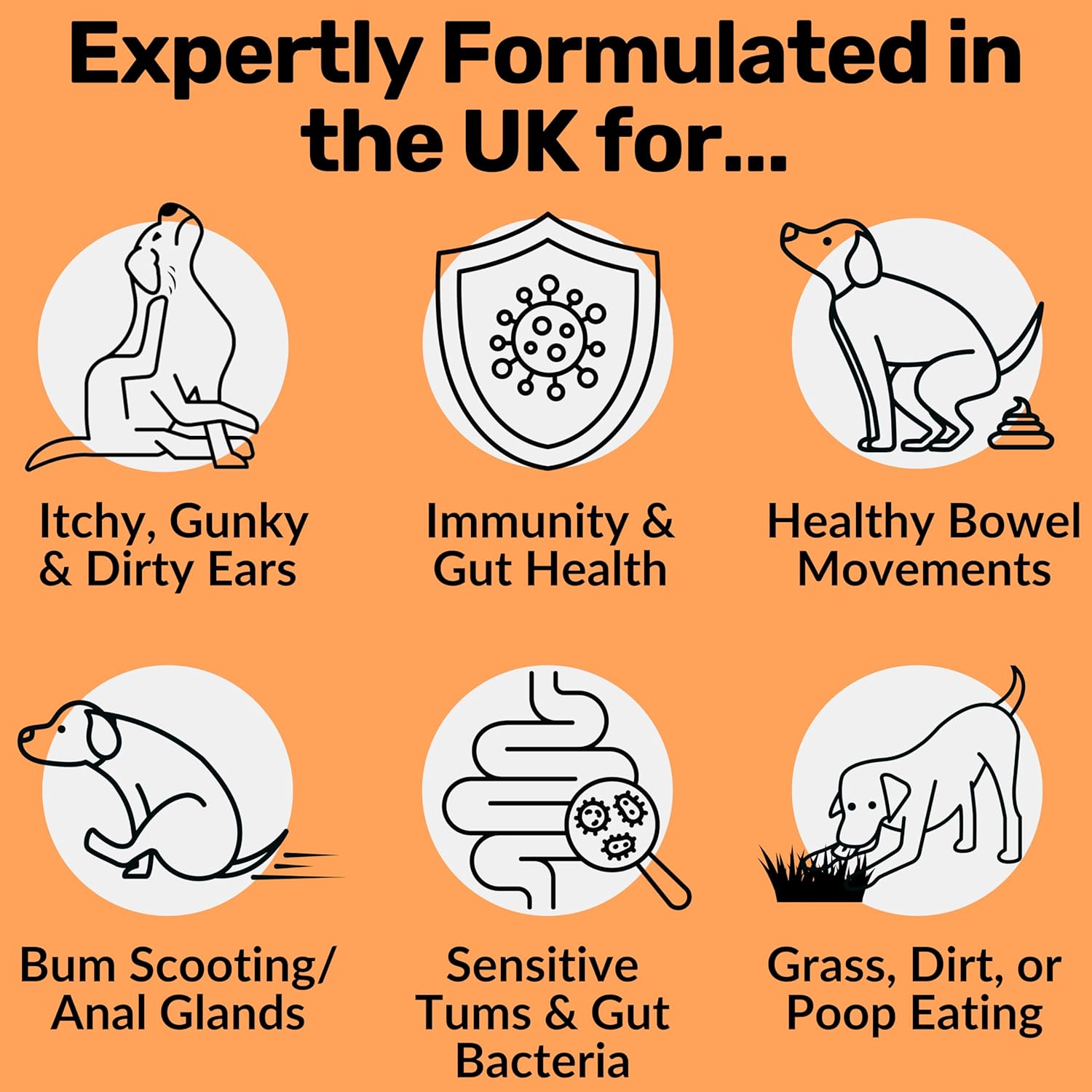 NutriPaw Pre, Pro & Postbiotic Digestive Treats For Dogs - Gut Health, Sensitive Tums, Anal Glands, Scooting, Loose Stools, Smelly, Itchy Ears, Great for all dogs