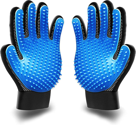 KENNELS & KATS Pet Grooming Glove | Pet Brush Glove | Premium De-shedding Glove for Easy, Mess-free Grooming with 260 Tips | Grooming Mitt For Dogs, Cats, Rabbits & Horses with Long/Short/Curly Hair - Comfort Style